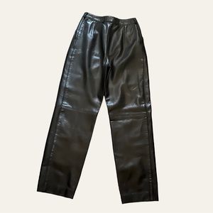 Black Leather Women’s Pants Siena 1980’s